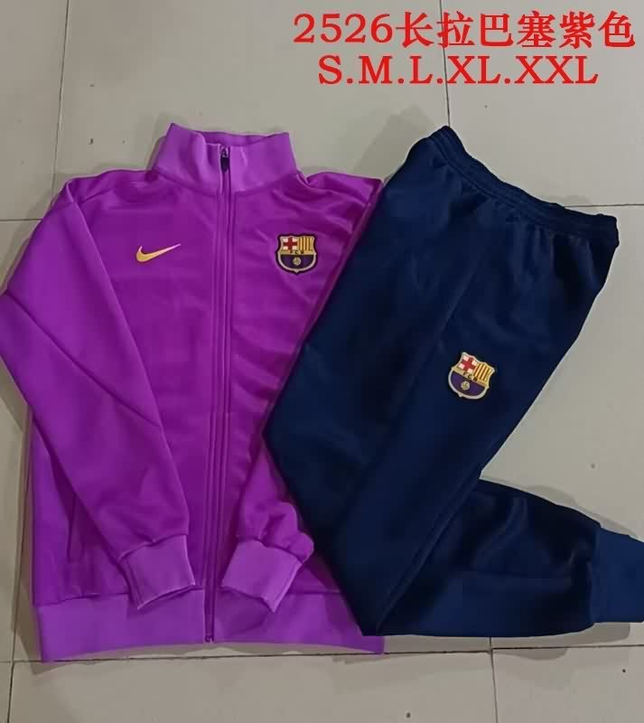 Thailand Quality(AAA) 25/26 Barcelona Purple Soccer Tracksuit 02 Thailand Quality(AAA) 25/26 Barcelona Purple Soccer Tracksuit 02