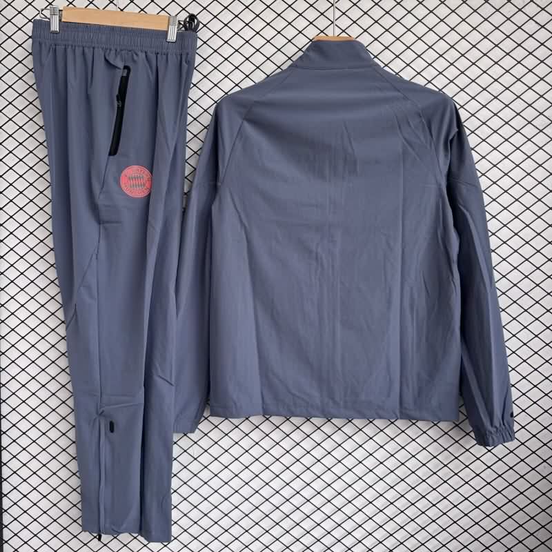 Thailand Quality(AAA) 25/26 Bayern Munich Dark Grey Soccer Tracksuit 04