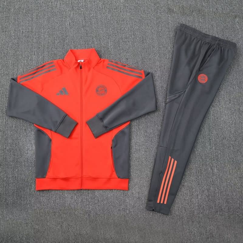Thailand Quality(AAA) 25/26 Bayern Munich Orange Soccer Tracksuit 02