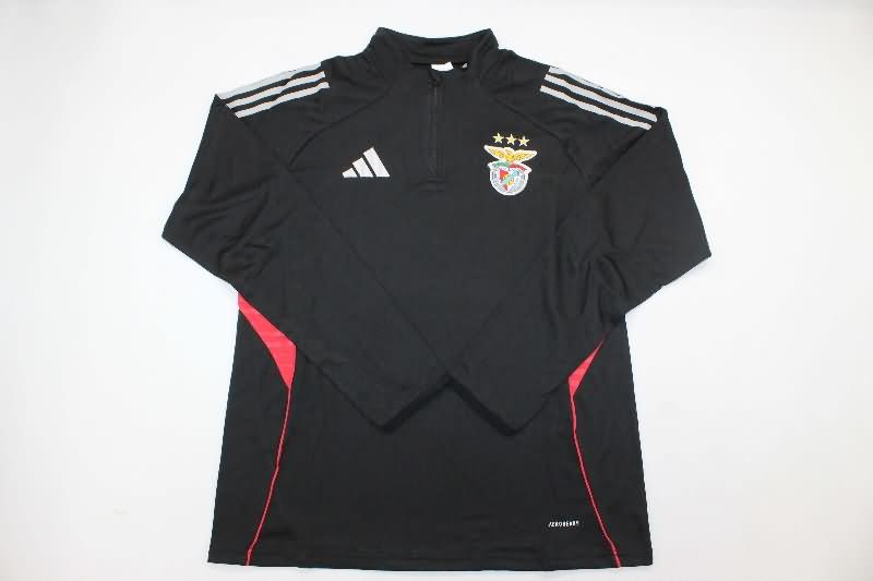 Thailand Quality(AAA) 25/26 Benfica Black Soccer Tracksuit