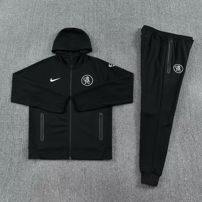Thailand Quality(AAA) 25/26 Chelsea Black Soccer Tracksuit 04 Thailand Quality(AAA) 25/26 Chelsea Black Soccer Tracksuit 04