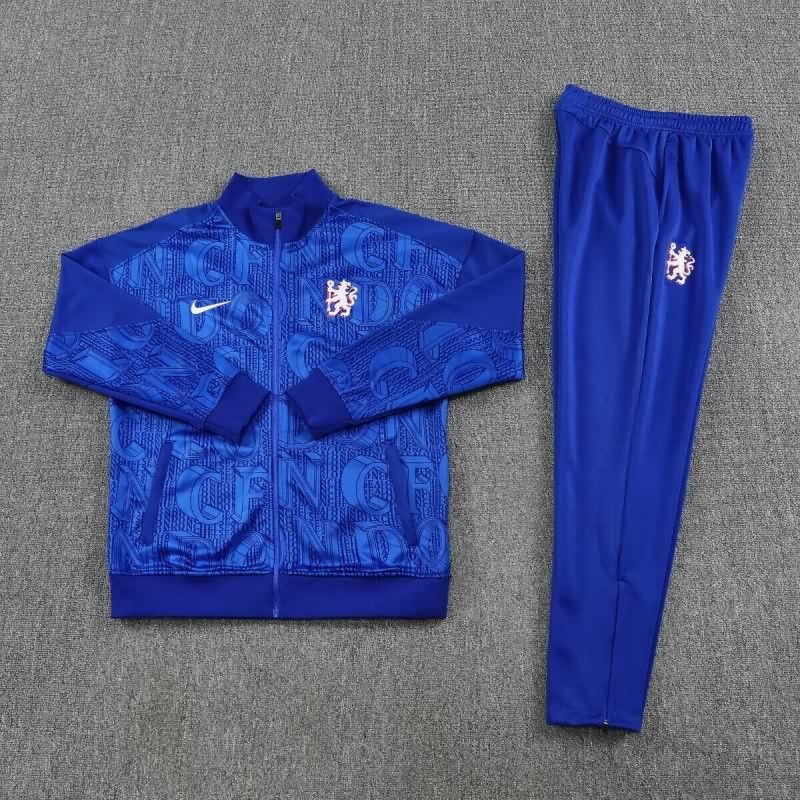 Thailand Quality(AAA) 25/26 Chelsea Blue Soccer Tracksuit 02