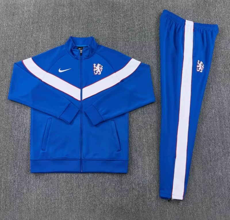 Thailand Quality(AAA) 25/26 Chelsea Blue Soccer Tracksuit 03