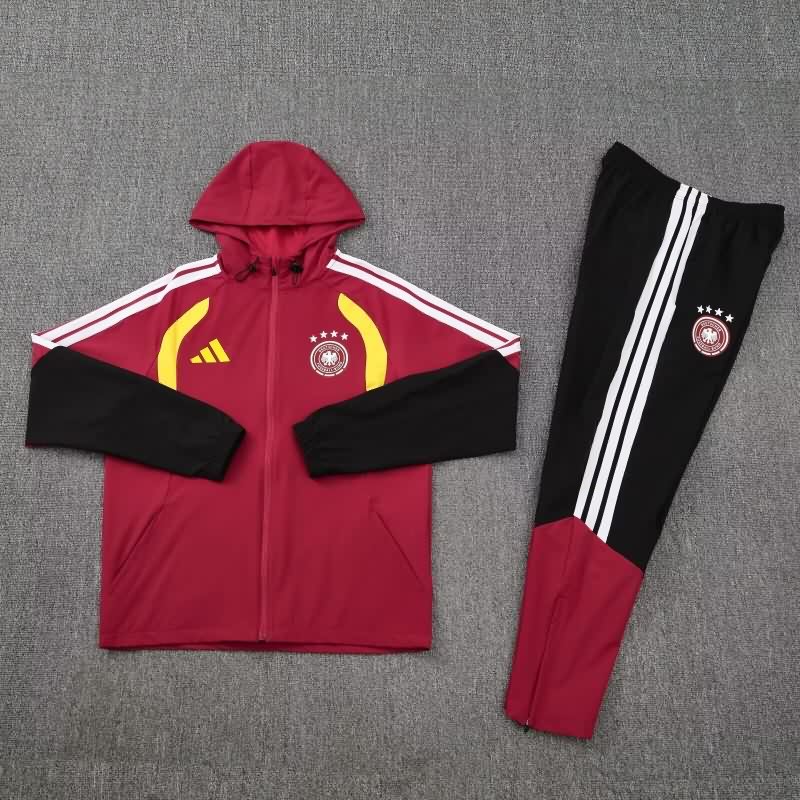 Thailand Quality(AAA) 2026 Germany Red Soccer Tracksuit 03