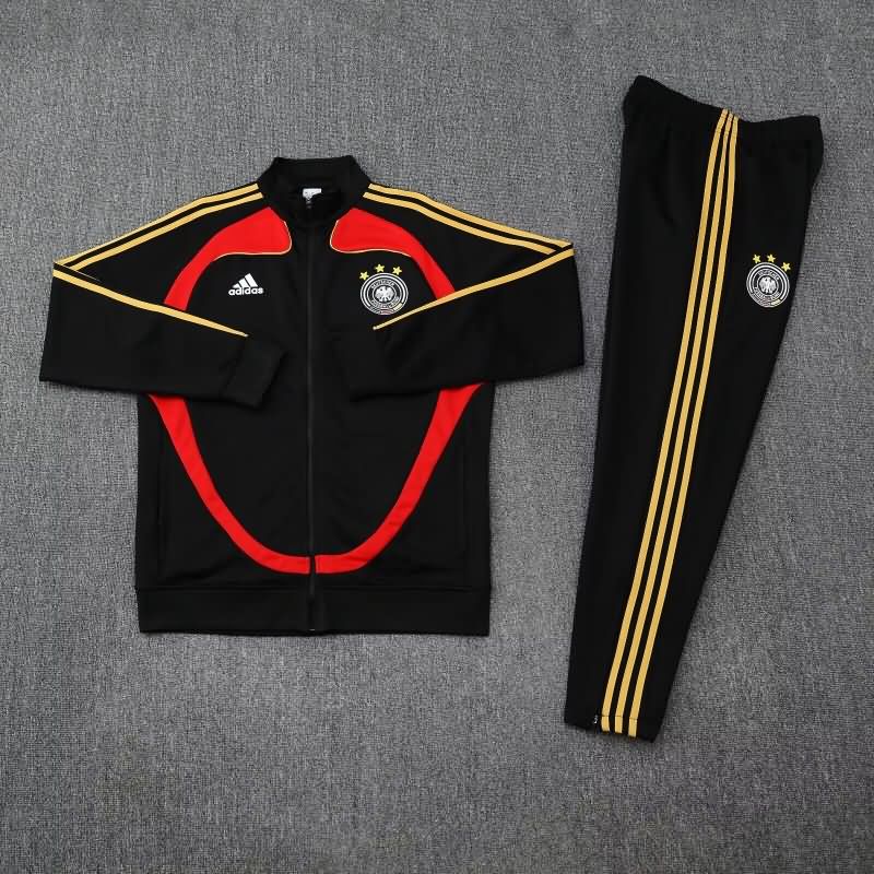 Thailand Quality(AAA) 2025 Germany Black Soccer Tracksuit