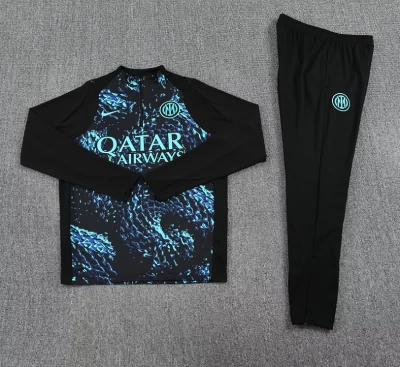 Thailand Quality(AAA) 25/26 Inter Milan Black Soccer Tracksuit 02 Thailand Quality(AAA) 25/26 Inter Milan Black Soccer Tracksuit 02