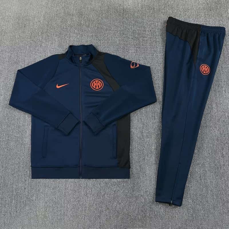 Thailand Quality(AAA) 25/26 Inter Milan Dark Blue Soccer Tracksuit 02