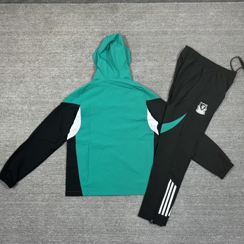 Thailand Quality(AAA) 25/26 Liverpool Green Soccer Tracksuit 05