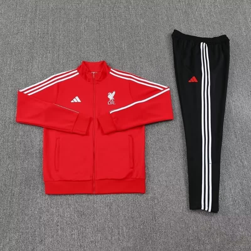 Thailand Quality(AAA) 25/26 Liverpool Red Soccer Tracksuit 03