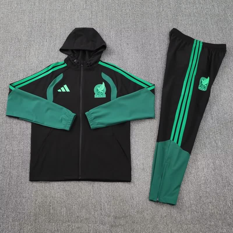 Thailand Quality(AAA) 2026 Mexico Black Soccer Tracksuit