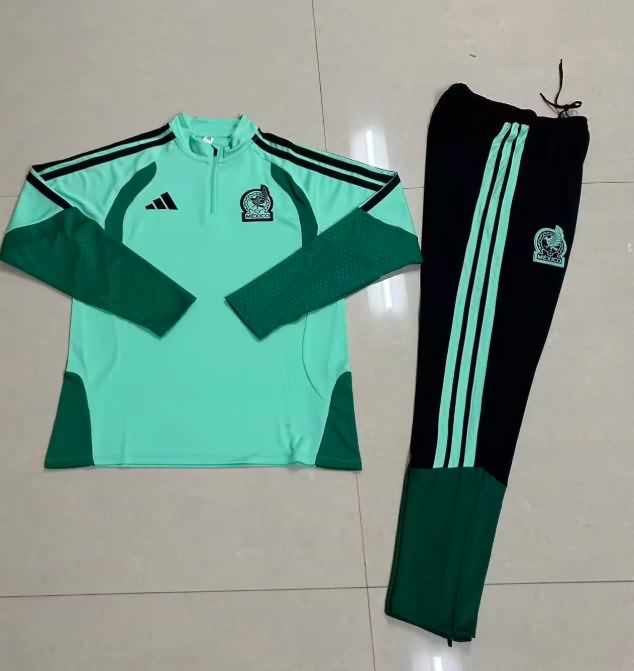 Thailand Quality(AAA) 2025 Mexico Green Soccer Tracksuit