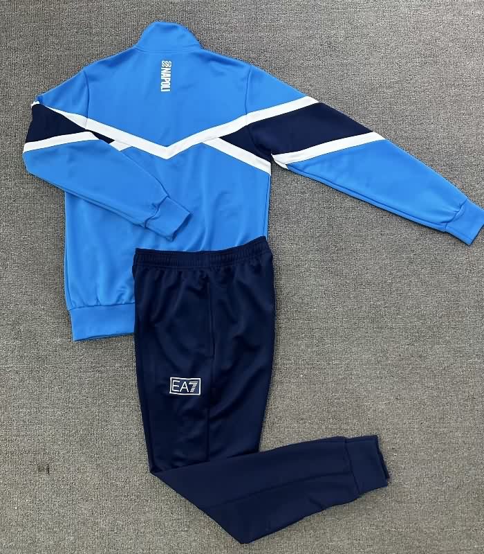 Thailand Quality(AAA) 25/26 Napoli Blue Soccer Tracksuit 03