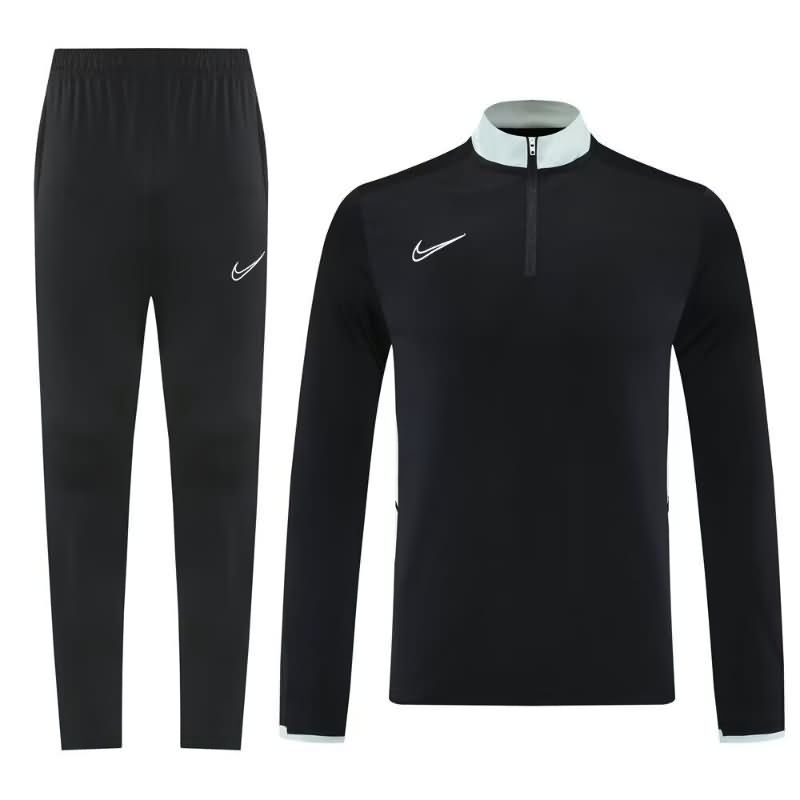 Thailand Quality(AAA) 2025 Nike Black Soccer Tracksuit 02