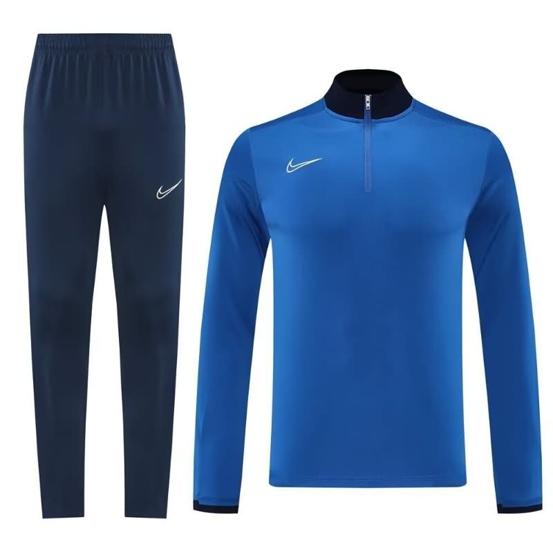 Thailand Quality(AAA) 2025 Nike Blue Soccer Tracksuit