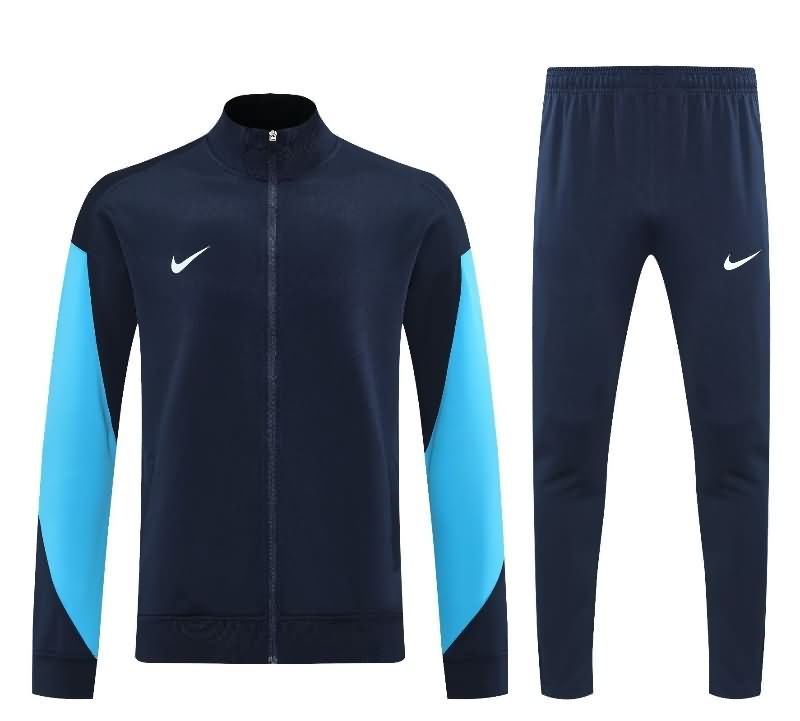 Thailand Quality(AAA) 2025 Nike Dark Blue Soccer Tracksuit 03