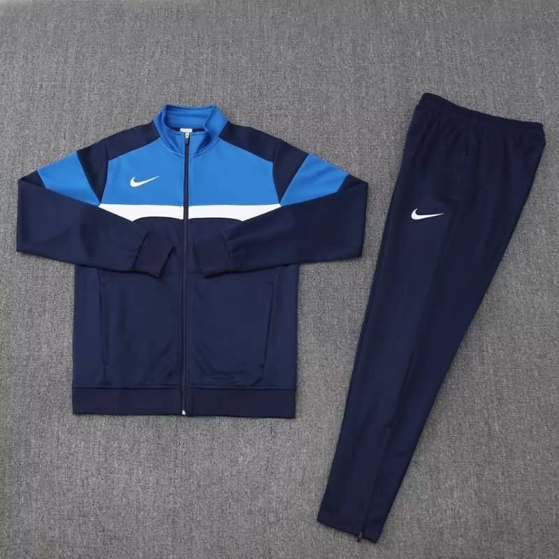 Thailand Quality(AAA) 2025 Nike Dark Blue Soccer Tracksuit 05