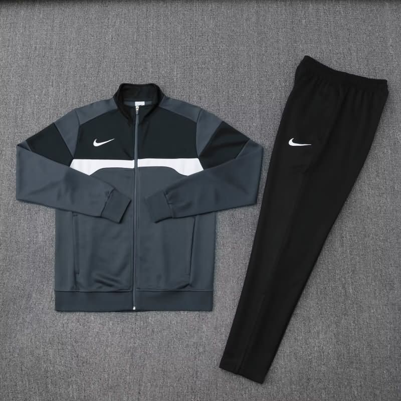 Thailand Quality(AAA) 2025 Nike Grey Soccer Tracksuit