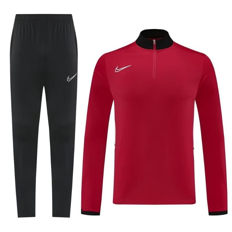 Thailand Quality(AAA) 2025 Nike Red Soccer Tracksuit 03