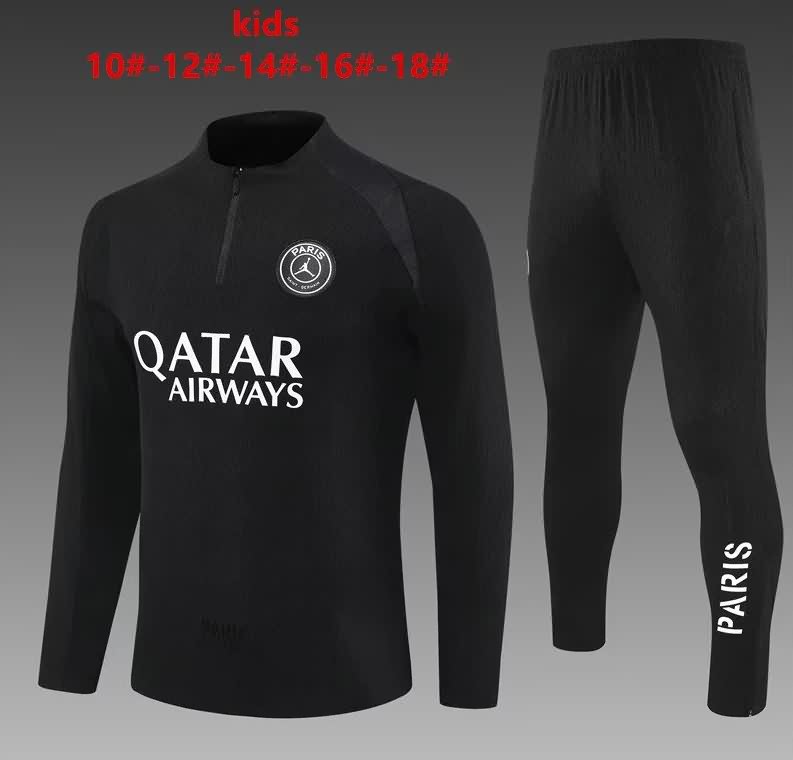 Kids - Thailand Quality(AAA) 25/26 Paris St Germain Black Soccer Tracksuit 06 Kids - Thailand Quality(AAA) 25/26 Paris St Germain Black Soccer Tracksuit 06