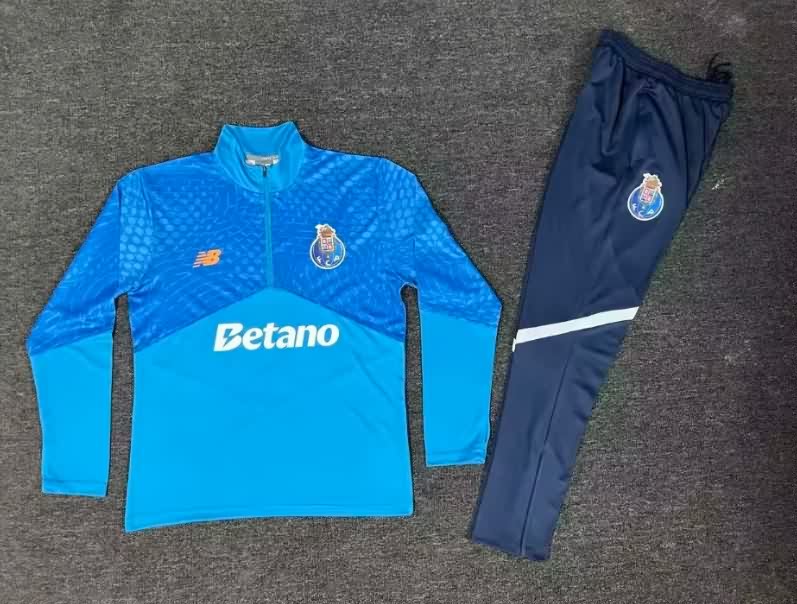 Thailand Quality(AAA) 25/26 Porto Blue Soccer Tracksuit