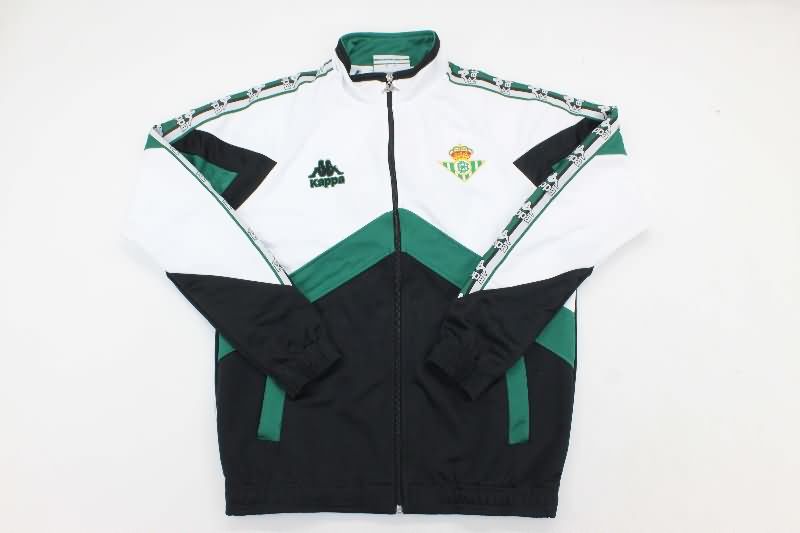 Thailand Quality(AAA) 25/26 Real Betis Black White Soccer Tracksuit