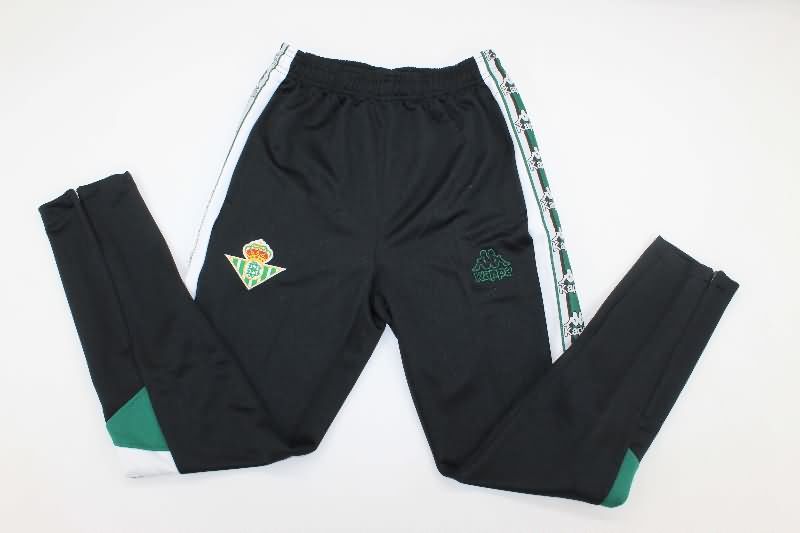 Thailand Quality(AAA) 25/26 Real Betis Black White Soccer Tracksuit