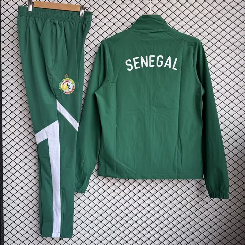 Thailand Quality(AAA) 2026 Senegal Green Soccer Tracksuit 02