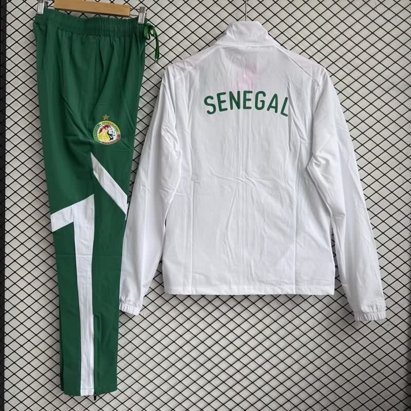 Thailand Quality(AAA) 2026 Senegal White Soccer Tracksuit