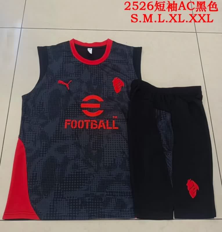 Thailand Quality(AAA) 25/26 AC Milan Black Soccer Training Sets 02 Thailand Quality(AAA) 25/26 AC Milan Black Soccer Training Sets 02