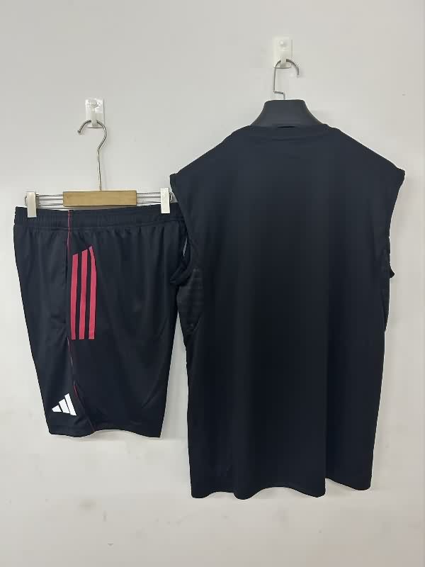 Thailand Quality(AAA) 25/26 Ajax Black Soccer Training Sets 02