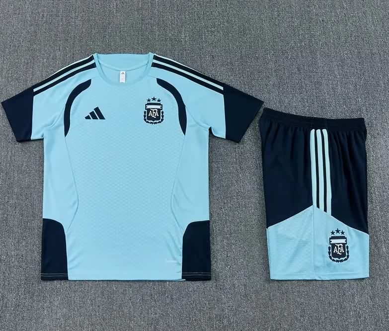 Thailand Quality(AAA) 2026 Argentina Light Blue Soccer Training Sets