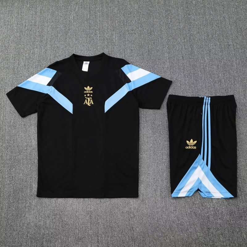 Thailand Quality(AAA) 2025 Argentina Black Soccer Training Sets