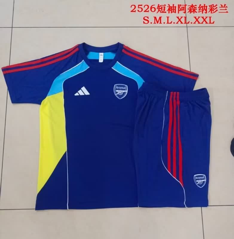 Thailand Quality(AAA) 25/26 Arsenal Dark Blue Soccer Training Sets 06 Thailand Quality(AAA) 25/26 Arsenal Dark Blue Soccer Training Sets 06