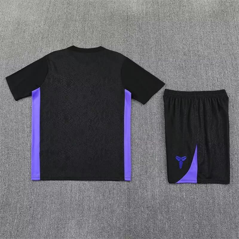 Thailand Quality(AAA) 25/26 Barcelona Black Soccer Training Sets 03