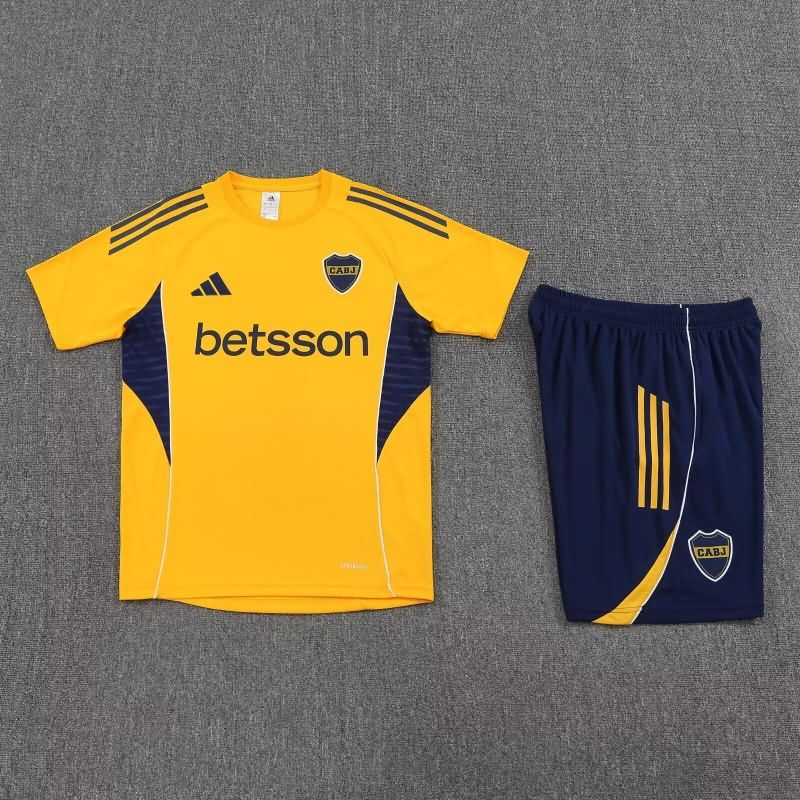 Thailand Quality(AAA) 25/26 Boca Juniors Yellow Soccer Training Sets