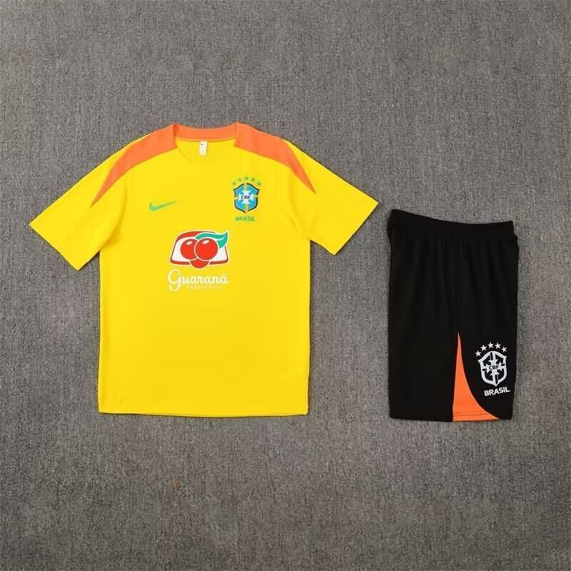 Thailand Quality(AAA) 2025 Brazil Yellow Soccer Training Sets