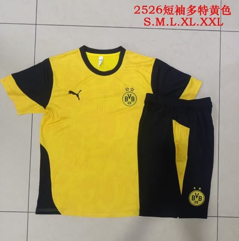 Thailand Quality(AAA) 25/26 Dortmund Yellow Soccer Training Sets 03
