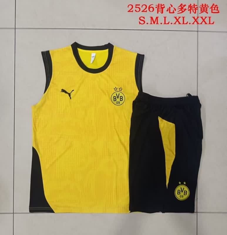 Thailand Quality(AAA) 25/26 Dortmund Yellow Soccer Training Sets 04