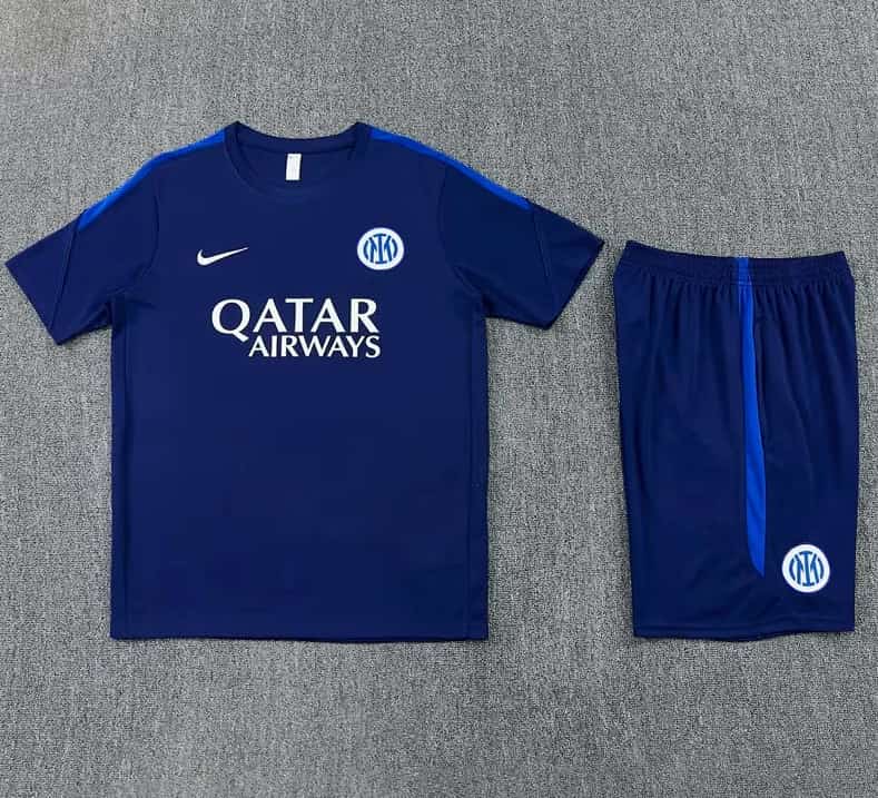 Thailand Quality(AAA) 25/26 Inter Milan Dark Blue Soccer Training Sets 03