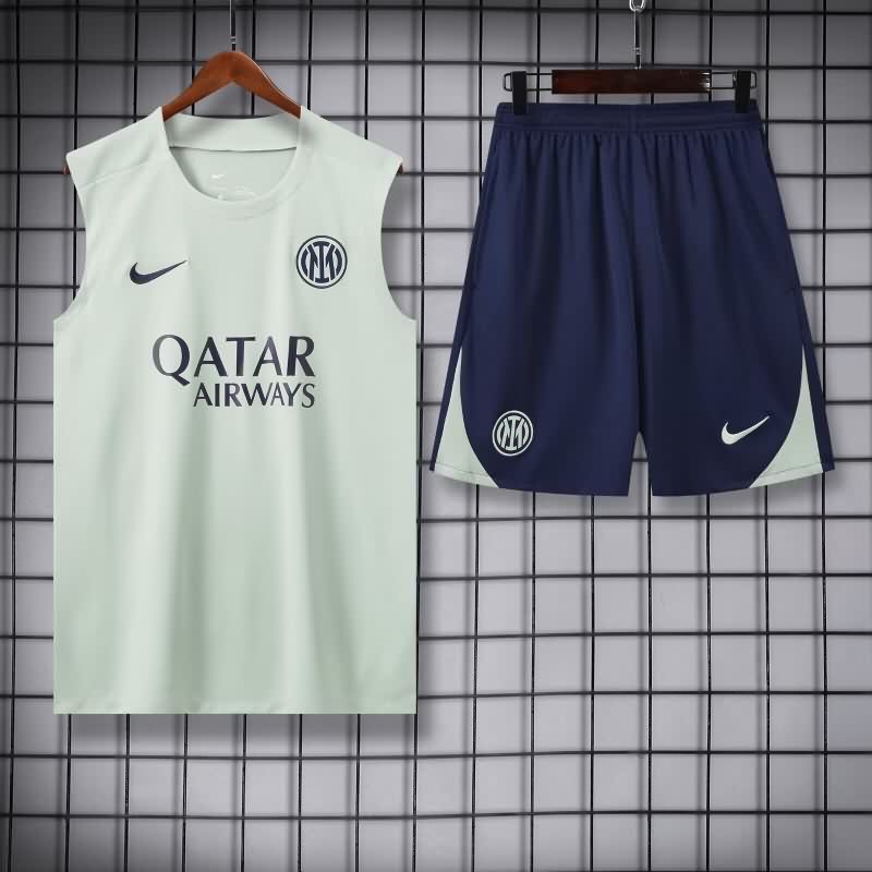 Thailand Quality(AAA) 25/26 Inter Milan Green Soccer Training Sets
