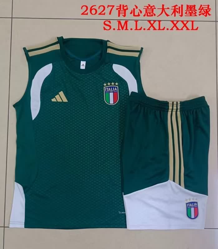 Thailand Quality(AAA) 2026 Italy Green Soccer Training Sets 02