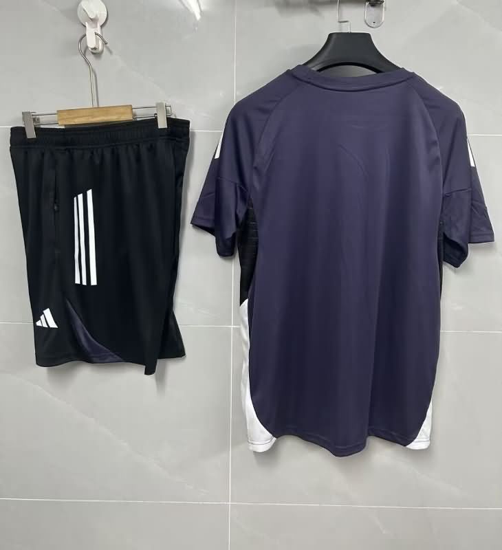 Thailand Quality(AAA) 25/26 Manchester United Dark Blue Soccer Training Sets