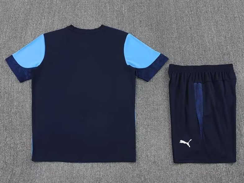 Thailand Quality(AAA) 25/26 Marseilles Dark Blue Soccer Training Sets