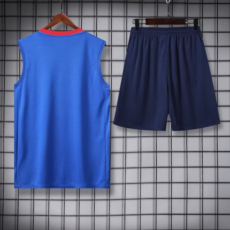Thailand Quality(AAA) 25/26 Paris St Germain Blue Soccer Training Sets