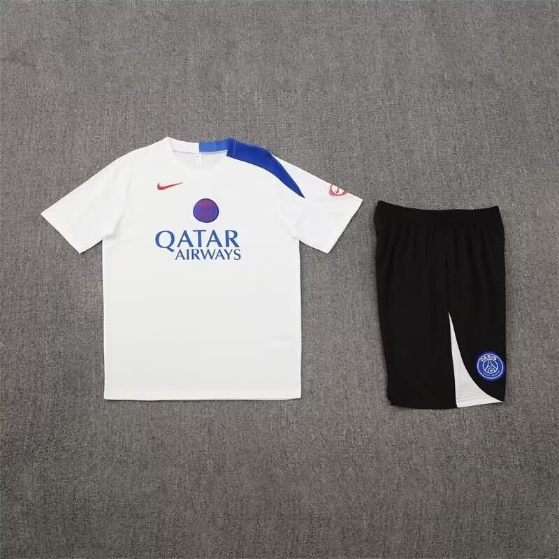 Thailand Quality(AAA) 25/26 Paris St Germain White Soccer Training Sets