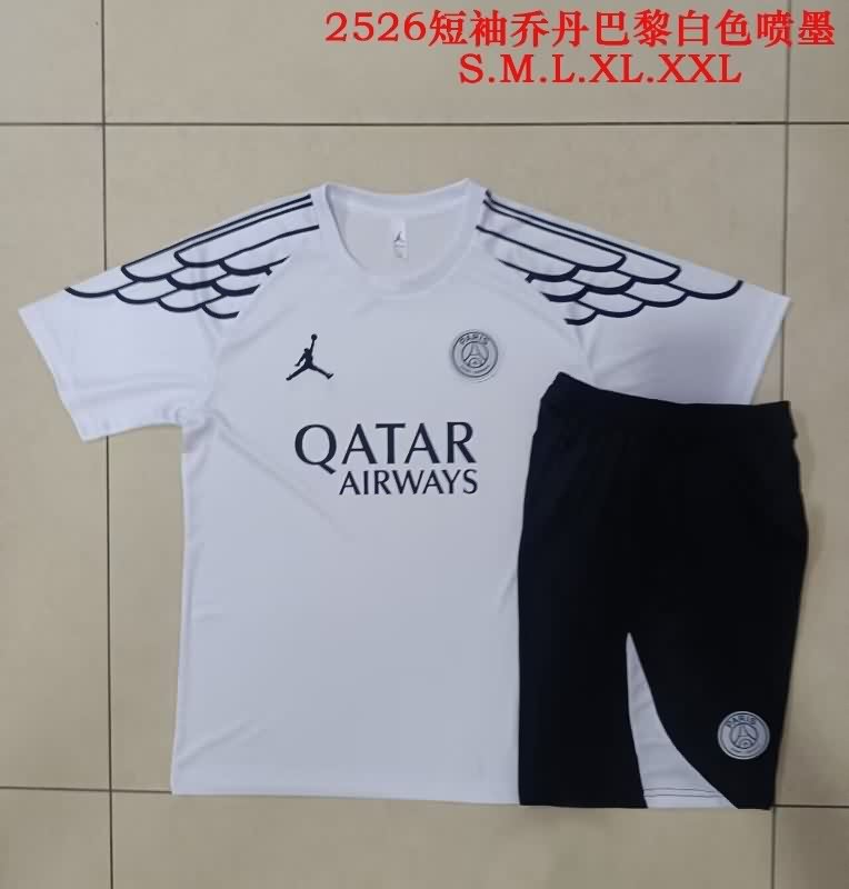 Thailand Quality(AAA) 25/26 Paris St Germain White Soccer Training Sets 03