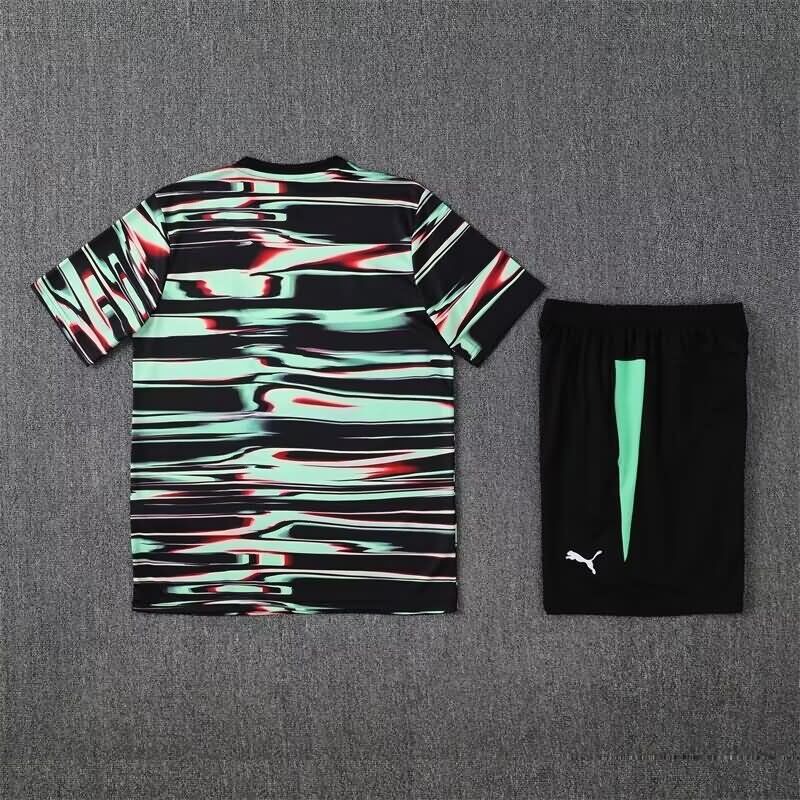 Thailand Quality(AAA) 2025 Portugal Black Green Soccer Training Sets