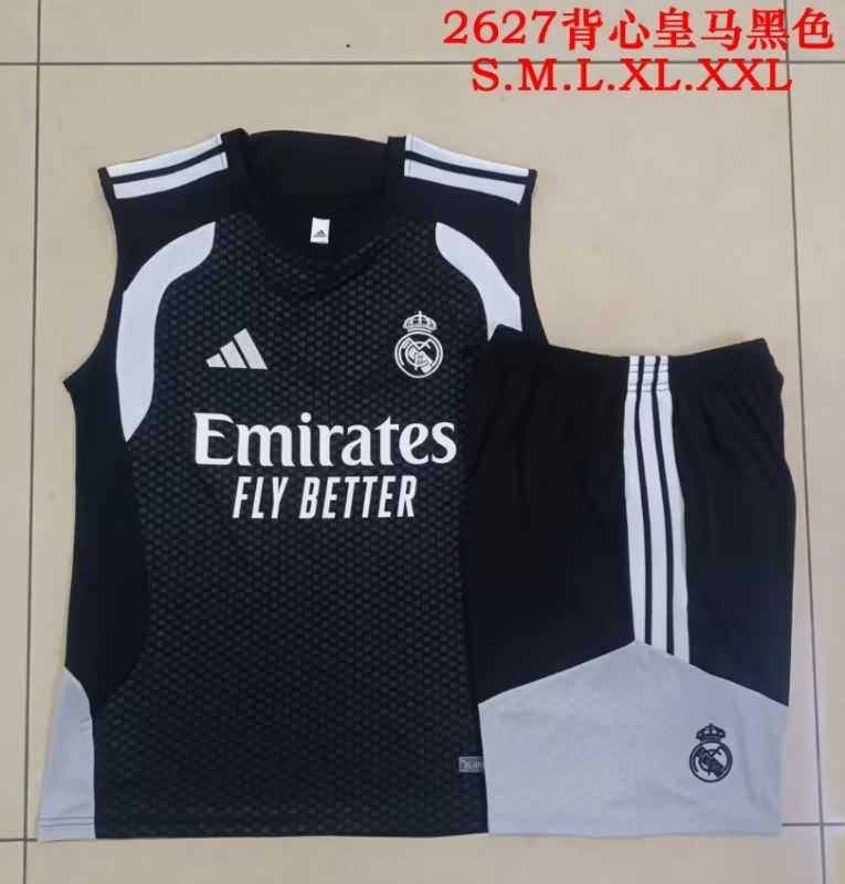 Thailand Quality(AAA) 25/26 Real Madrid Black Soccer Training Sets 03