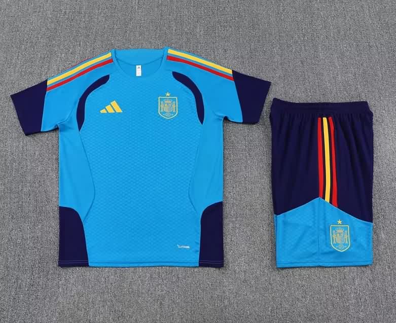 Thailand Quality(AAA) 2026 Spain Blue Soccer Training Sets Thailand Quality(AAA) 2026 Spain Blue Soccer Training Sets