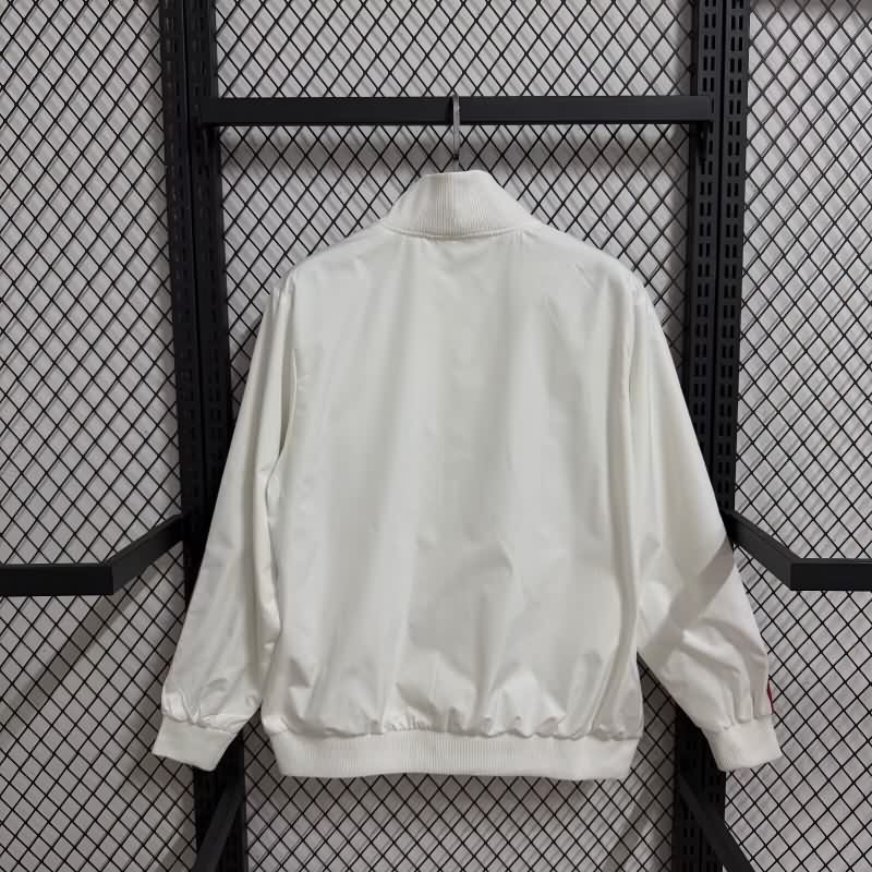 Thailand Quality(AAA) 25/26 AC Milan White Soccer Windbreaker 02